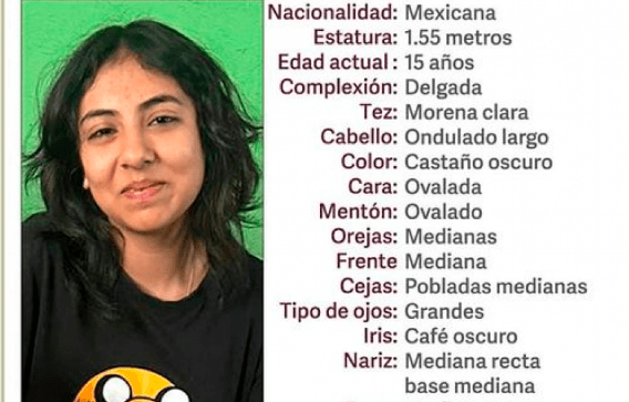 Mildred de 15 años desapareció en Tehuacán
