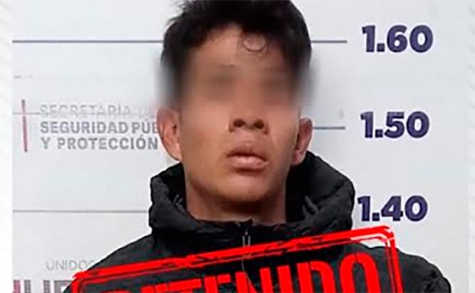 Policías de Huejotzingo aseguran a ladrón de tienda; quería huir en bicicleta