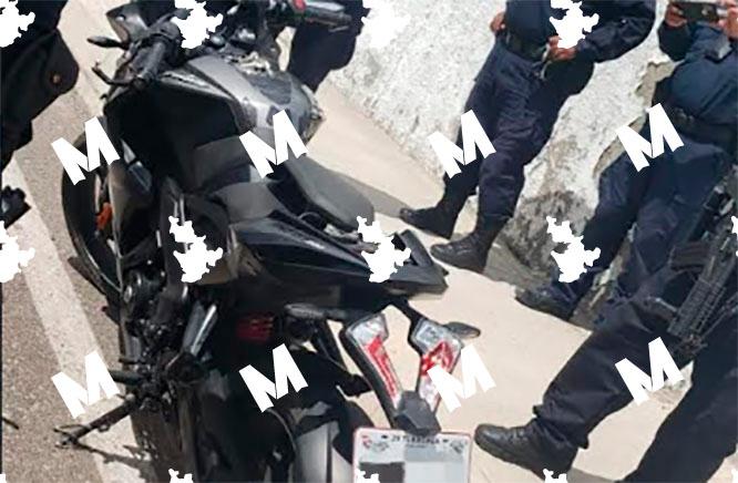 Detienen a ladrones de motocicletas en la vía corta Puebla-Chiautempan