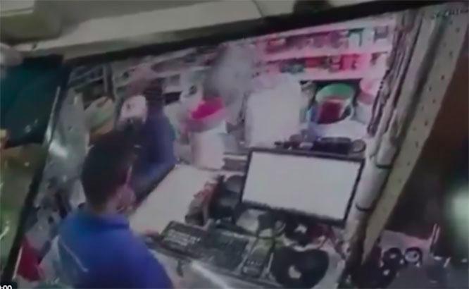 VIDEO Atracan negocio HL Hogar en Central de Abasto de Puebla