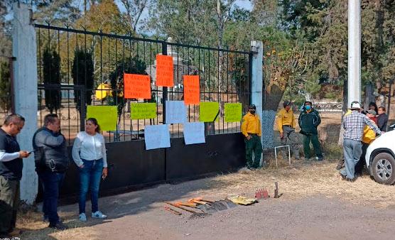 Se van a paro trabajadores de la Conafor en Tlaxcala