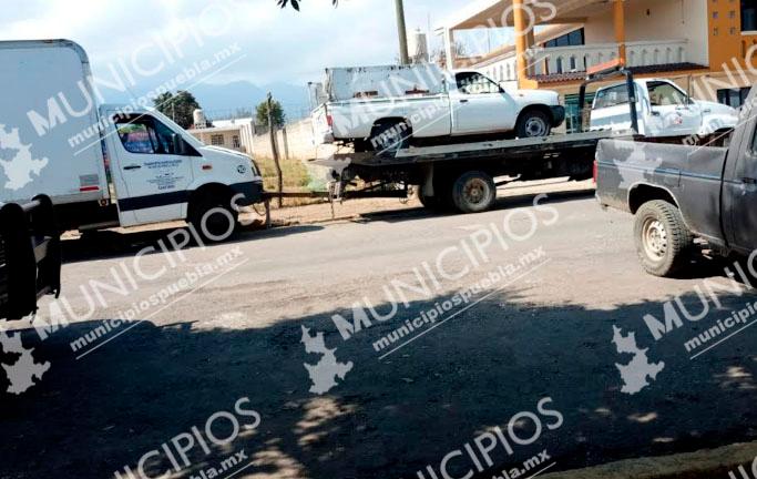 Recuperan dos camionetas robadas y abandonadas en Teotlalcingo