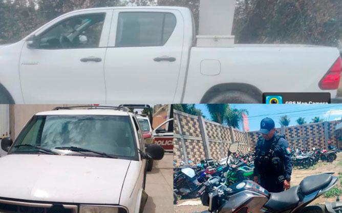 Policías de Huejotzingo recuperan tres vehículos robados