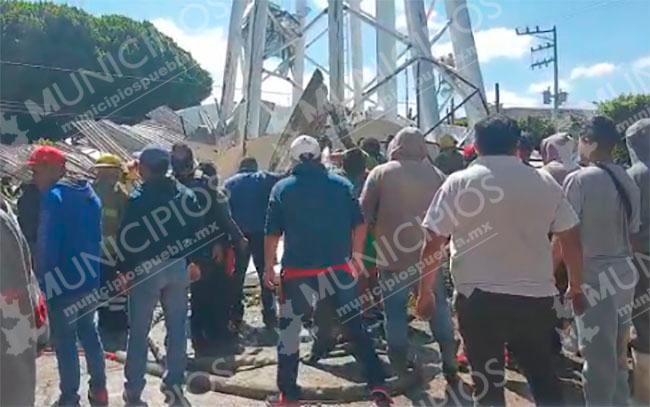 Suspenden al titular de obras públicas en Texmelucan por caída de tanque