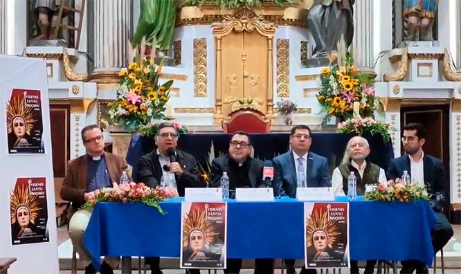 Invitan a fieles a participar en la Procesión de Viernes Santo en Puebla