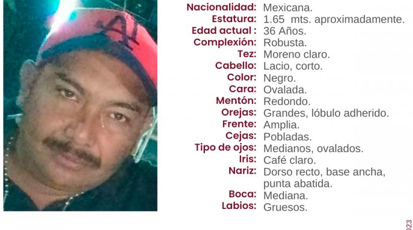 Fernando de 36 años desapareció en Acatzingo