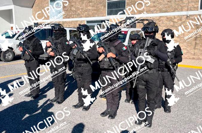 Grupo Táctico de la Policía Estatal llega a Tecamachalco para apoyar en seguridad 