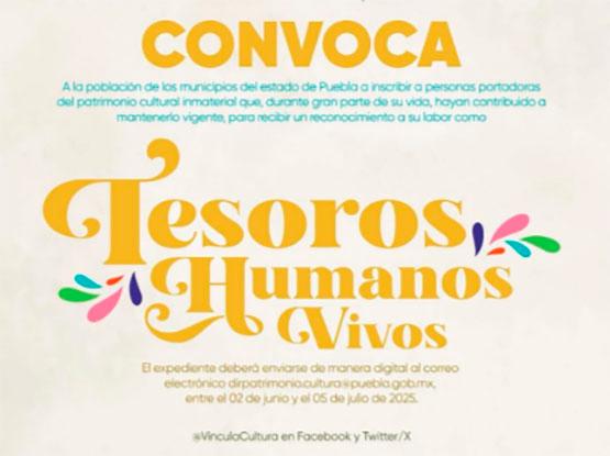 Gobierno estatal reconocerá a seis Tesoros Humanos Vivos mediante convocatoria