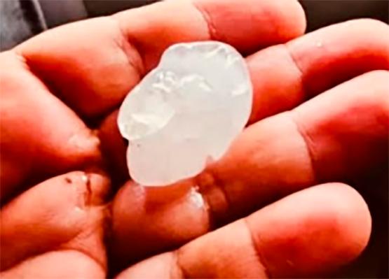 Fuerte granizada sorprende a vecinos de Atlixco