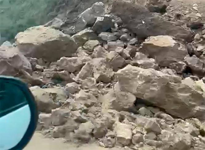 Se registra derrumbe en la autopista Tlaxcala-Apizaco