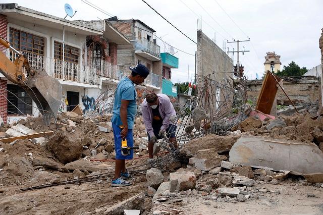 Concluida apenas 17% de la reconstrucción de Puebla tras el 19s