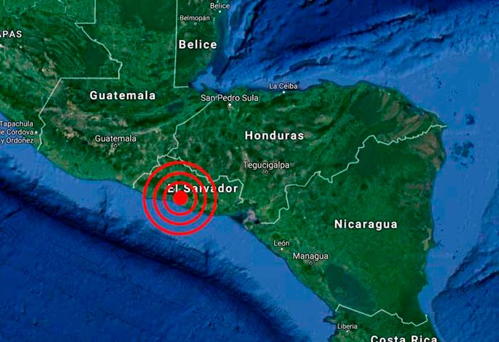 Se registra sismo de 5.9 en El Salvador