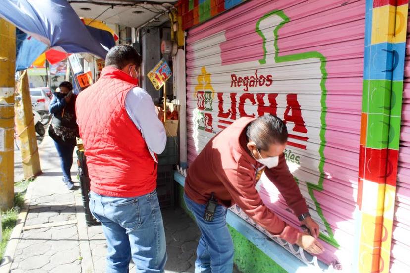 Por tercer día, Texmelucan supervisa que comercio respete el cierre