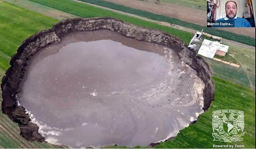 Causaron agua subterránea y erosión socavón poblano: UNAM