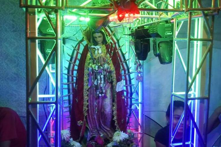 Piden a la Virgen peregrina de los sonideros en Izúcar que termine la pandemia