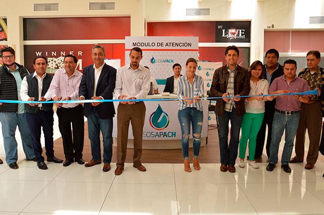 Inauguran módulo del SOSAPACH en Plaza San Diego