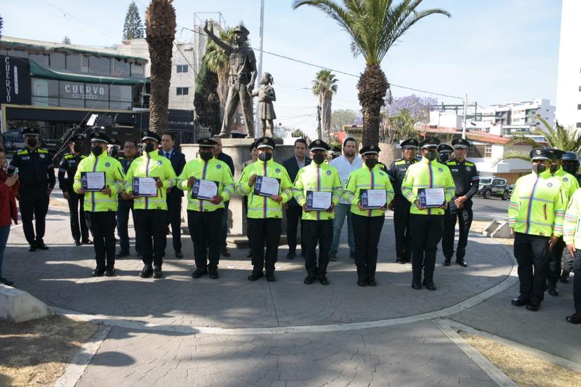 SSC, CCE y Canirac reconocen labor de policía municipal de puebla