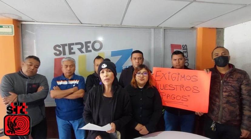 Inician paro de labores trabajadores de radiodifusora Stereo Luz en Tehuacán por adeudos 