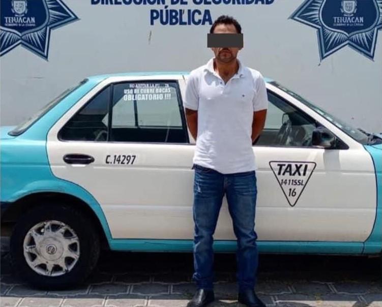 Detiene en Tehuacán a taxista con arma de fuego 