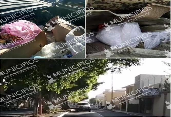 Hallan cabeza y restos humanos en contenedor de basura en Tehuacán