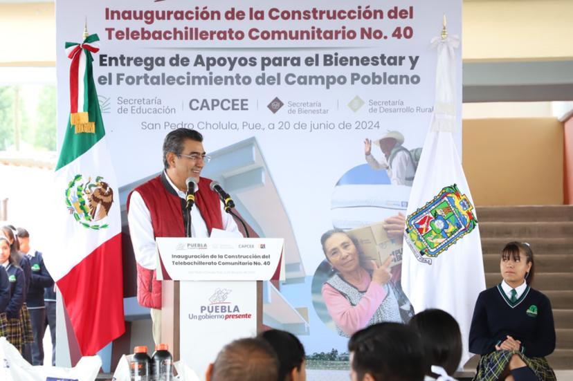 Céspedes inauguró Telebachillerato Comunitario en SPCH