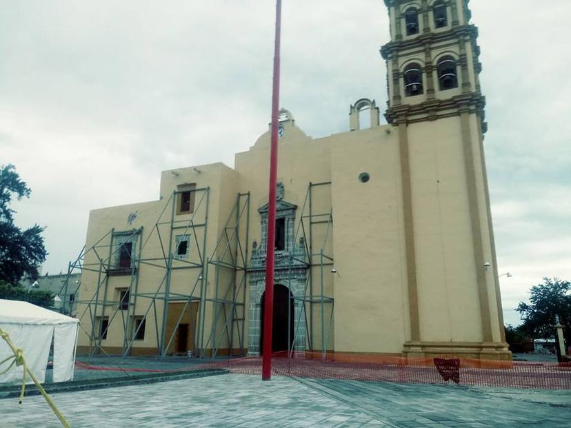 Festejarán a Santo Domingo en medio de templo apuntalado