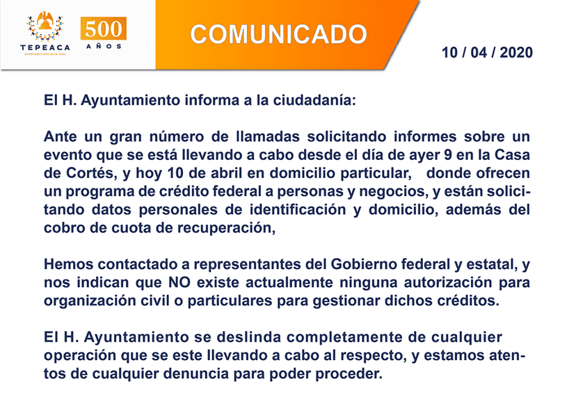 Se aprovechan de contingencia para defraudar en comercios de Tepeaca