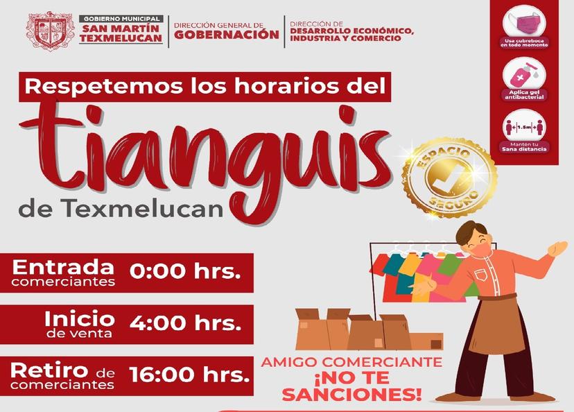 Habrá multas de más de 5 mil pesos a tianguista de Texmelucan