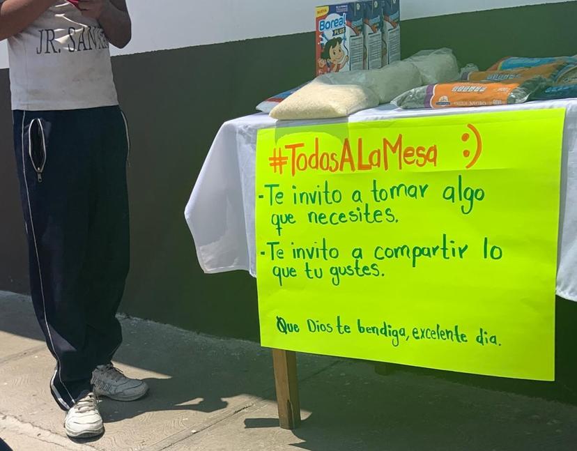 Todos a la Mesa en Amozoc en apoyo a los desempleados