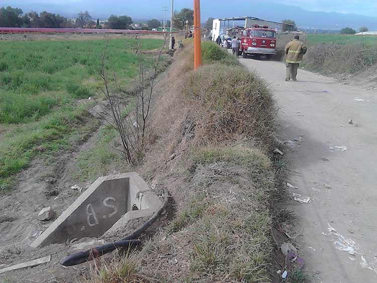 Ubican primera toma clandestina del año en San Martín Texmelucan