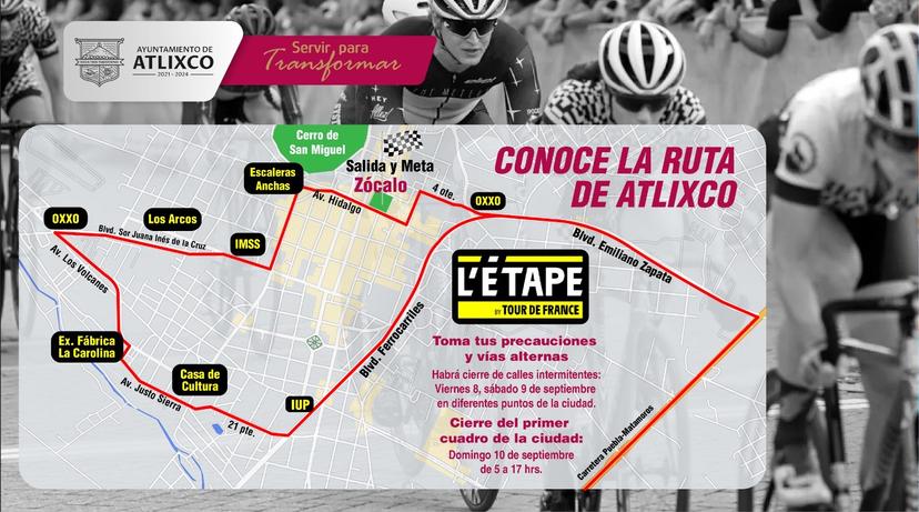 Asiste este domingo al Tour de France 2023 en Atlixco