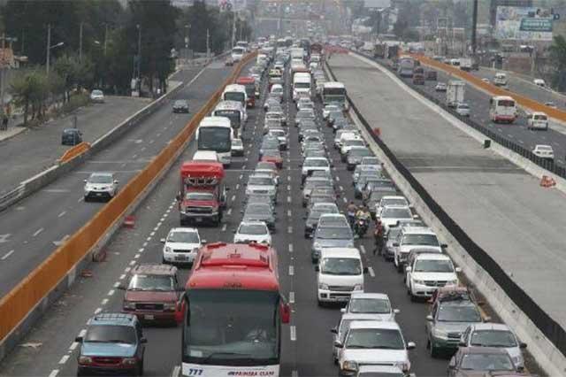 Puebla es la quinta ciudad con más tráfico vehicular del país