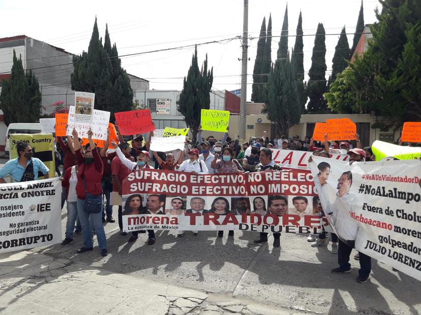 Morenistas se confrontan en cierre de campaña ante Mario Delgado