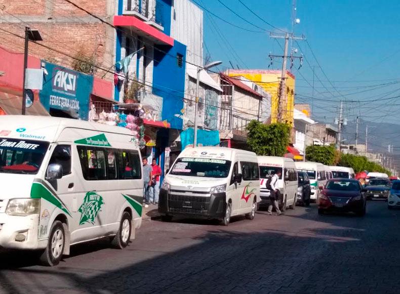 El 40% del transporte público en Tehuacán continua inactivo por la pandemia 