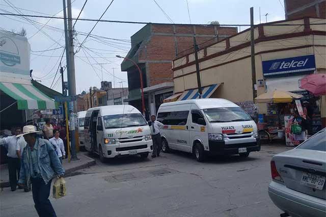 Todavía sin definir paradero de rutas de Tlaxcala en Texmelucan