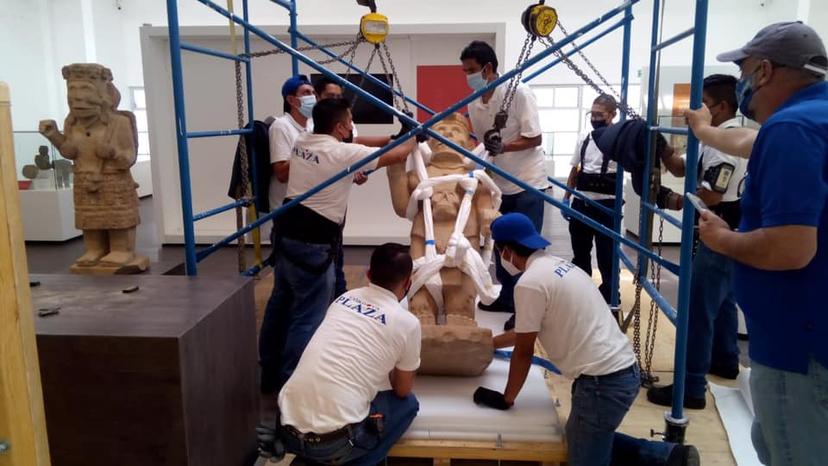 Trasladan el fin de semana piezas del Museo de Sitio de Tehuacán a la CDMX