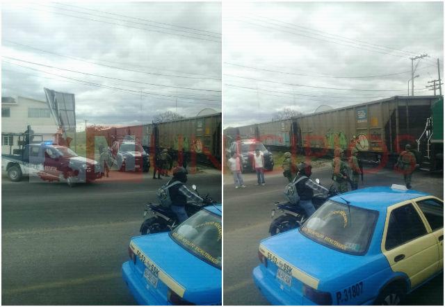 Supuesto saqueo al tren moviliza a ejército y policía en Tepeaca