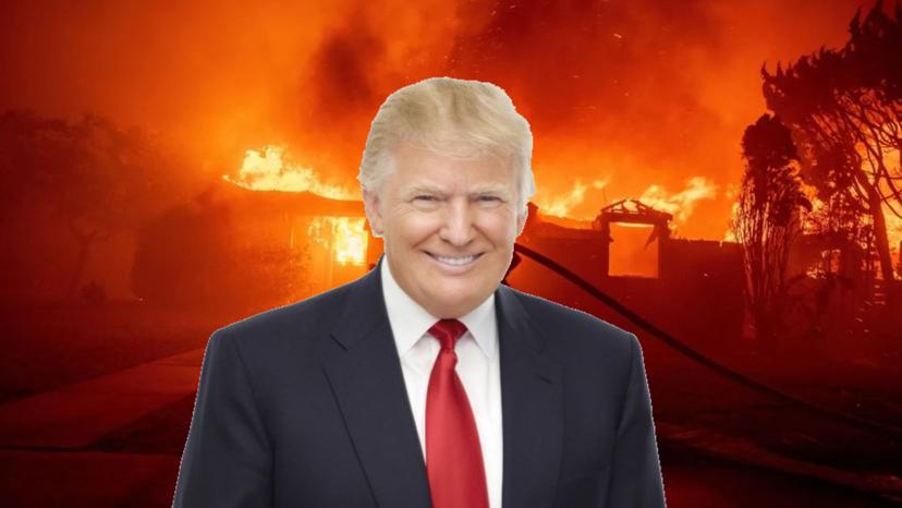 Trump no ayudara a California con incendios hasta que cambien sus leyes