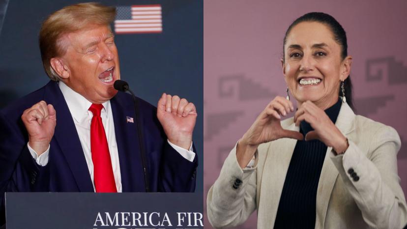 Donald Trump vuelve a elogiar a Sheinbaum y dice “amar” México 