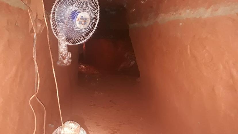 Hasta ventilador instalaron en túnel de 60 m para robar un banco