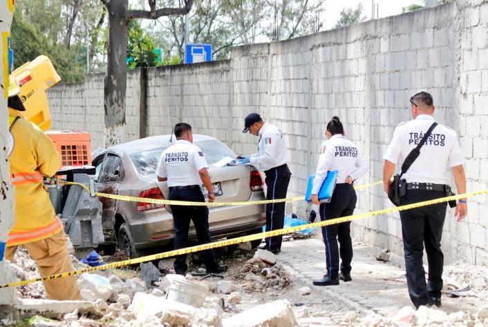 Uber tumba barda y mata a trabajador de Agua de Puebla