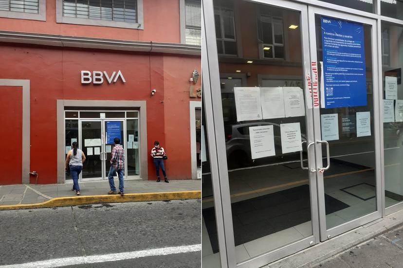 Inmovilizan sucursales de Bancomer y dejan sin servicio a los teziutecos