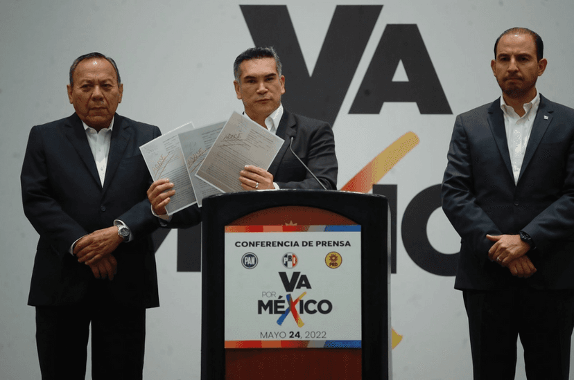 PRI, PAN y PRD confirman alianza Va por México para elecciones en el Edomex y Coahuila