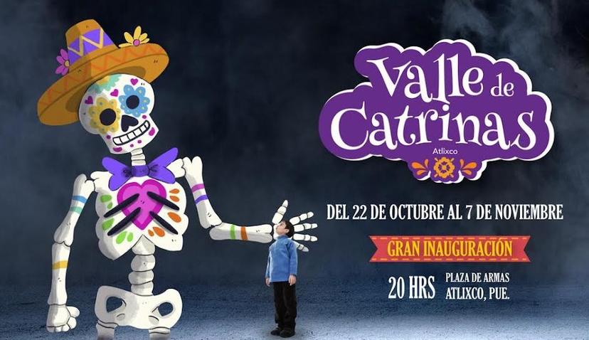 Asiste al Valle de Catrinas en Atlixco