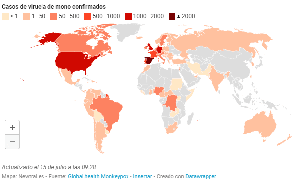 Emergencia de salud mundial por brote de viruela del mono: OMS