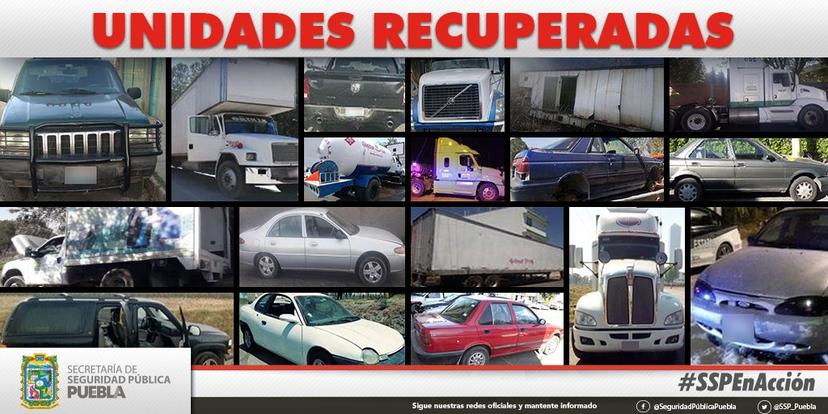 Recuperan 18 vehículos con reporte de robo