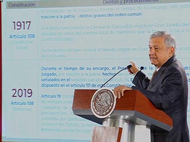 Quiere Amlo quitar fuero a gobernadores