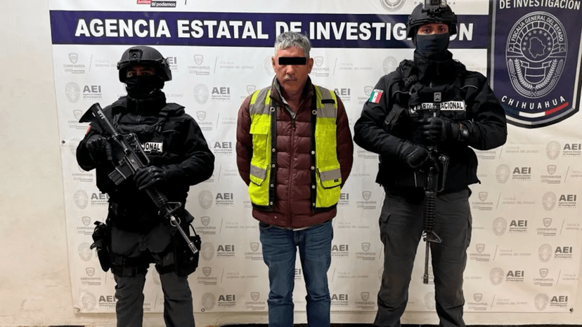 Detienen en Chihuahua a Humberto N, presunto líder criminal buscado por el FBI