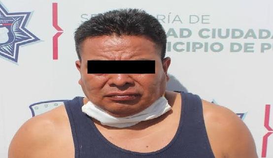 Lo detienen por violar a menor en la capital poblana