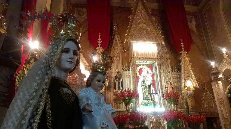 En Huejotzingo piden a la Virgen del Carmen que acabe la pandemia